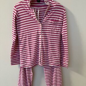 J. Crew Striped Pink Pajamas